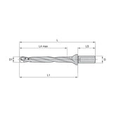 Modular Drills • TOP DRILL Modular X • 8 x D • Side Lock Shank • Metric - Big-tools Industrial Supply Tools for Metal Cutting